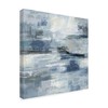 Trademark Fine Art Silvia Vassileva 'Clear Water Indigo And Gray' Canvas Art, 18x18 WAP06806-C1818GG